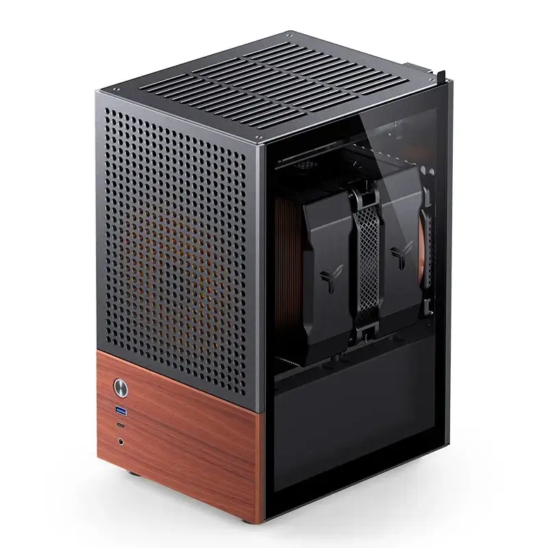 PC Case Jonsbo T6, Mini-Tower, Mini-ITX, Black