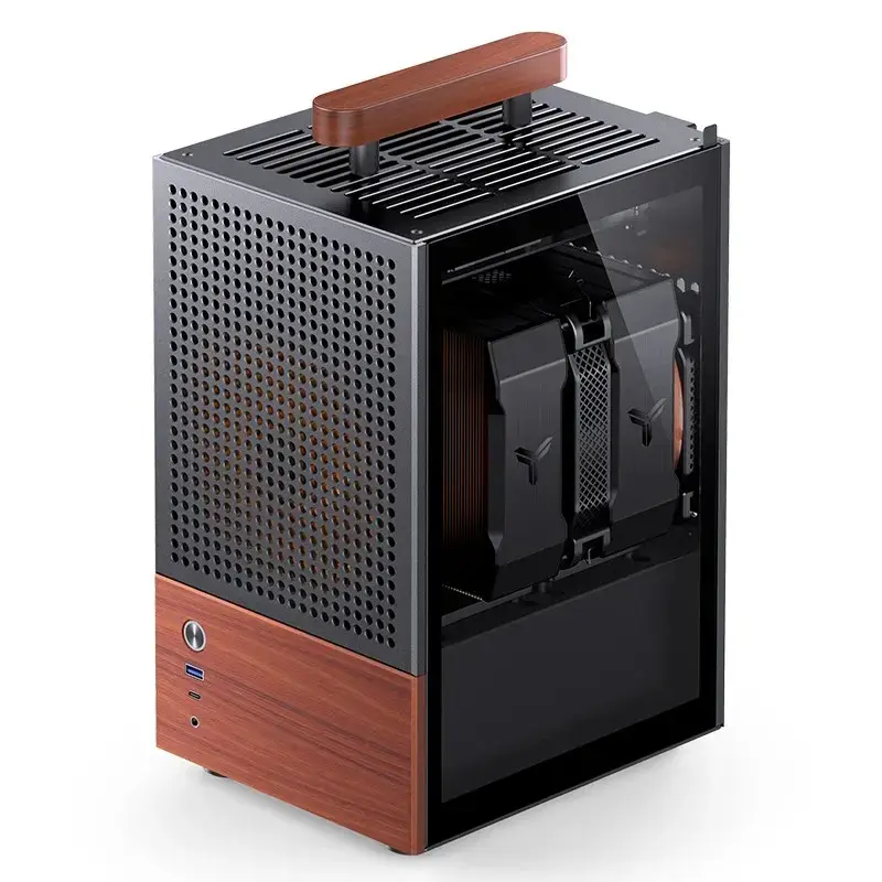 PC Case Jonsbo T6, Mini-Tower, Mini-ITX, Black