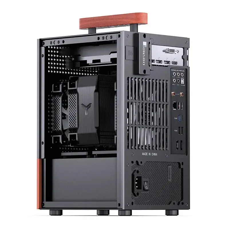 PC Case Jonsbo T6, Mini-Tower, Mini-ITX, Black