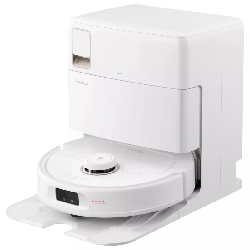 Roborock Qrevo MaxV (with RDS) white robot vacuum with automatic refill and drying station