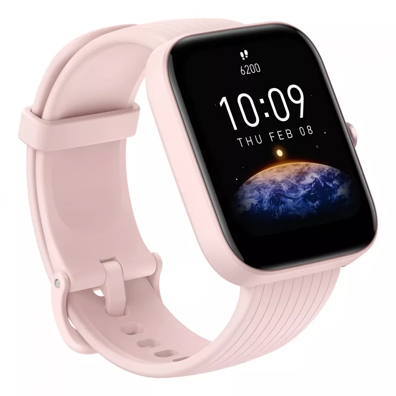 Amazfit Bip 3 Pro 4.29 cm (1.69 inch) TFT 44 mm Digital 240 x 280 pixels Touchscreen Pink GPS (satellite)