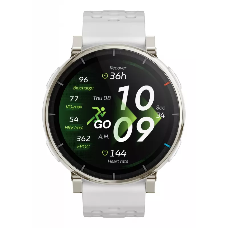Smartwatch Amazfit Active 3 — 3.35 cm (1.32 inch) AMOLED, 466×466, Touchscreen, GPS, 365 mAh, Silicone band