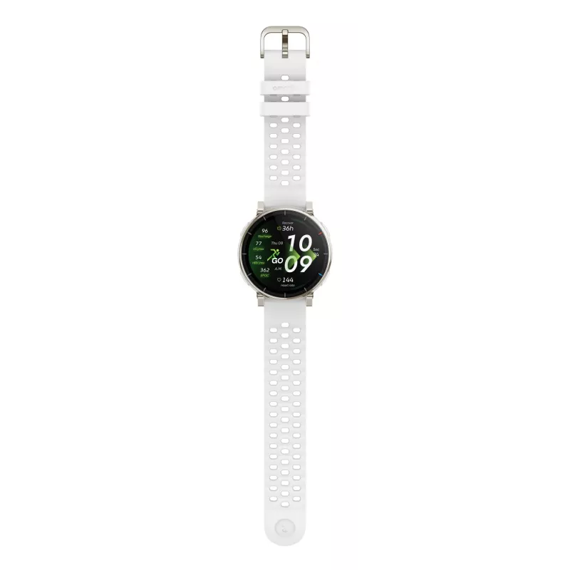 Smartwatch Amazfit Active 3 — 3.35 cm (1.32 inch) AMOLED, 466×466, Touchscreen, GPS, 365 mAh, Silicone band