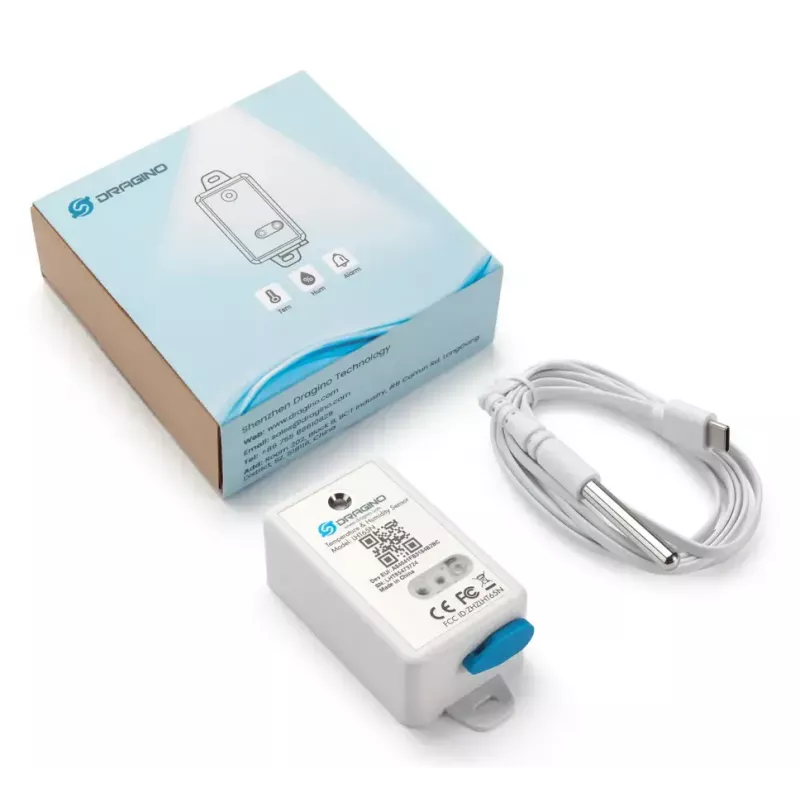 DRAGINO LHT65N Freestanding Indoor/outdoor Temperature & Humidity Sensor LoRaWAN EU868