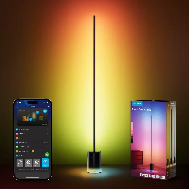 Govee Floor Lamp 2, Matter ready, black