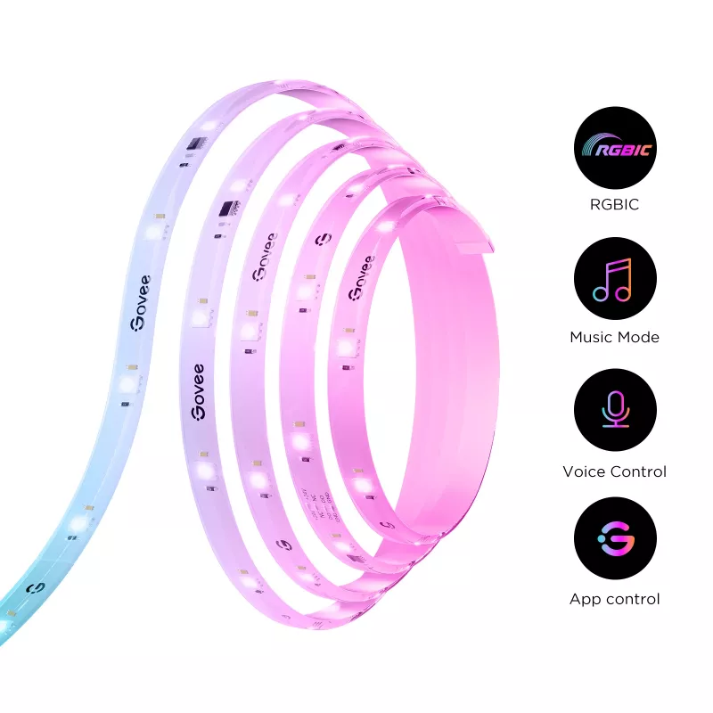 Govee H612FCD1 RGB LED Strip Light, 3 Meters
