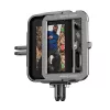 Aluminum Camera Cage Telesin GP-FMS-G11-TZ for GoPro Hero 12/11/10/9 with Vertical Adapter