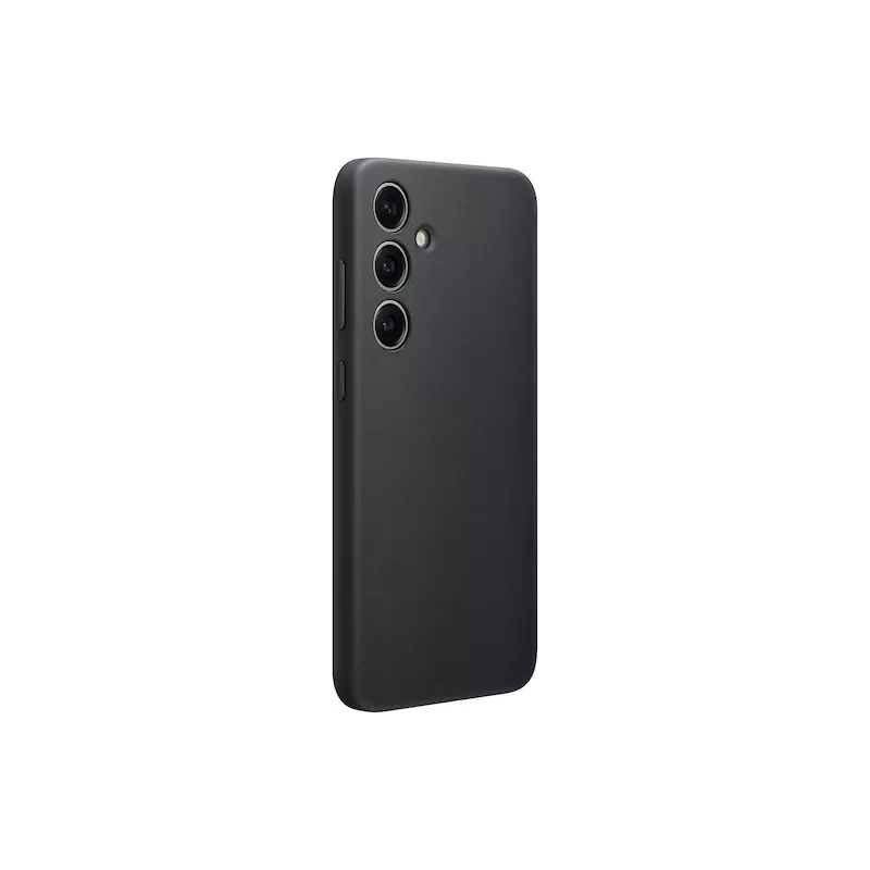 Samsung Galaxy S24+ Vegan Leather Case Black Monochromatic 6.7-inch