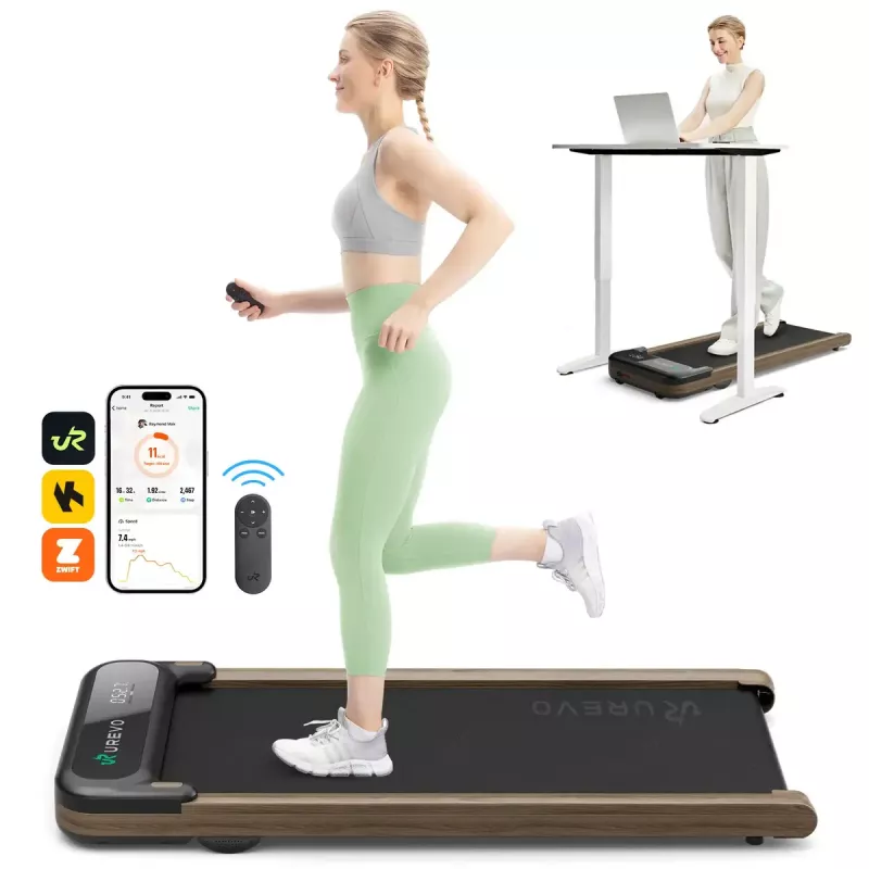 Treadmill UREVO SpaceWalk E4W electric, max user weight 120 kg, speed 1–6 km/h, running area 102×38 cm, LED display