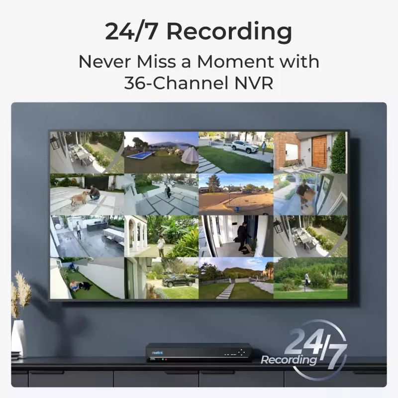 Surveillance Camera Reolink NVS36 36-Channel PoE NVR 16MP
