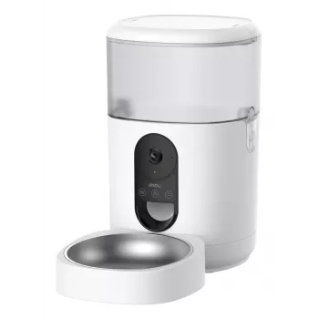 Automatic Pet Feeder IMOU PF1 — 4 L Stainless Steel Hopper, Wi‑Fi 4, Battery/DC Power, 1 Bowl