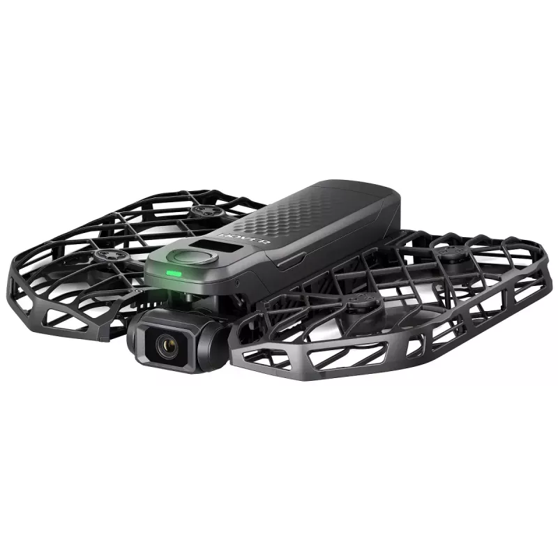 Mini-drone HOVERAir X1 Pro — 4-rotor, 12 MP camera, 4K video, 1000 m range, 1920 mAh battery, 32 GB internal, Black