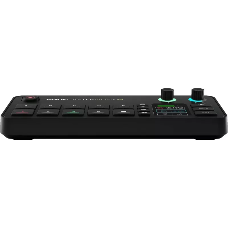 Multi-channel podcast and livestream production console Rode RodeCaster Video S RCVS-E — touchscreen, Wi‑Fi, Bluetooth 5.3, 5x USB-C, 3x HDMI in, 1x HDMI out, microSD