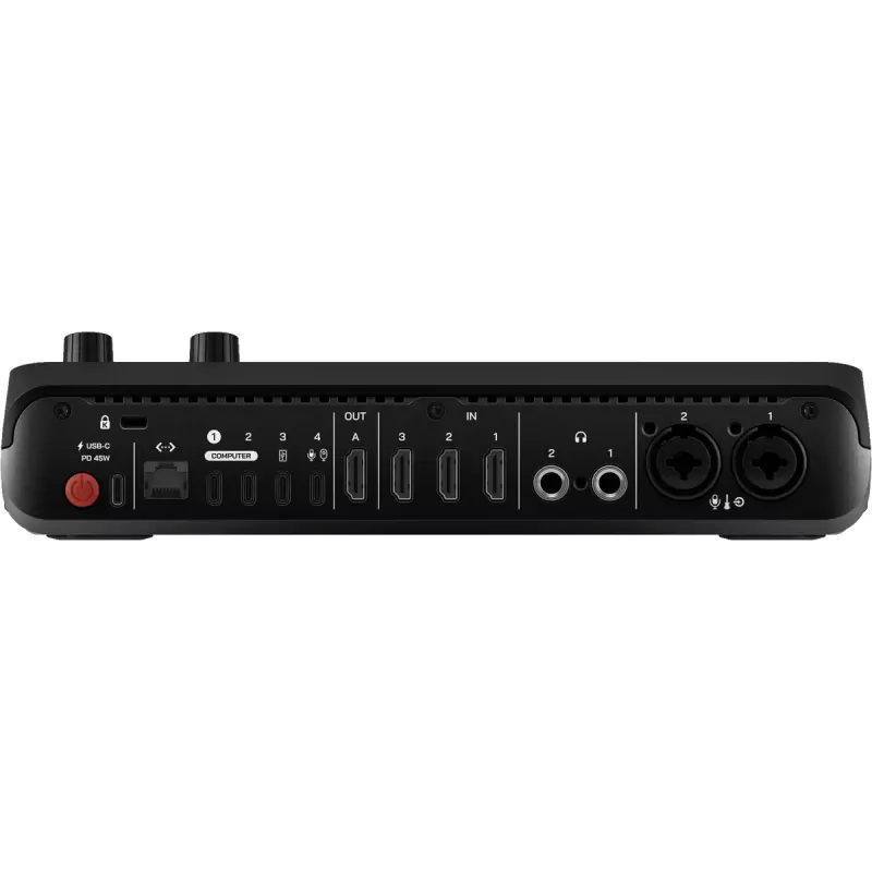 Multi-channel podcast and livestream production console Rode RodeCaster Video S RCVS-E — touchscreen, Wi‑Fi, Bluetooth 5.3, 5x USB-C, 3x HDMI in, 1x HDMI out, microSD