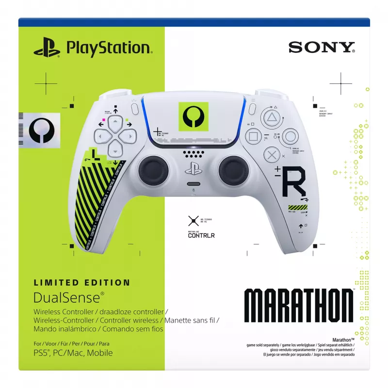 Gamepad Sony DualSense for PlayStation 5 — Bluetooth/USB, White & Green, Analogue/Digital, USB‑C
