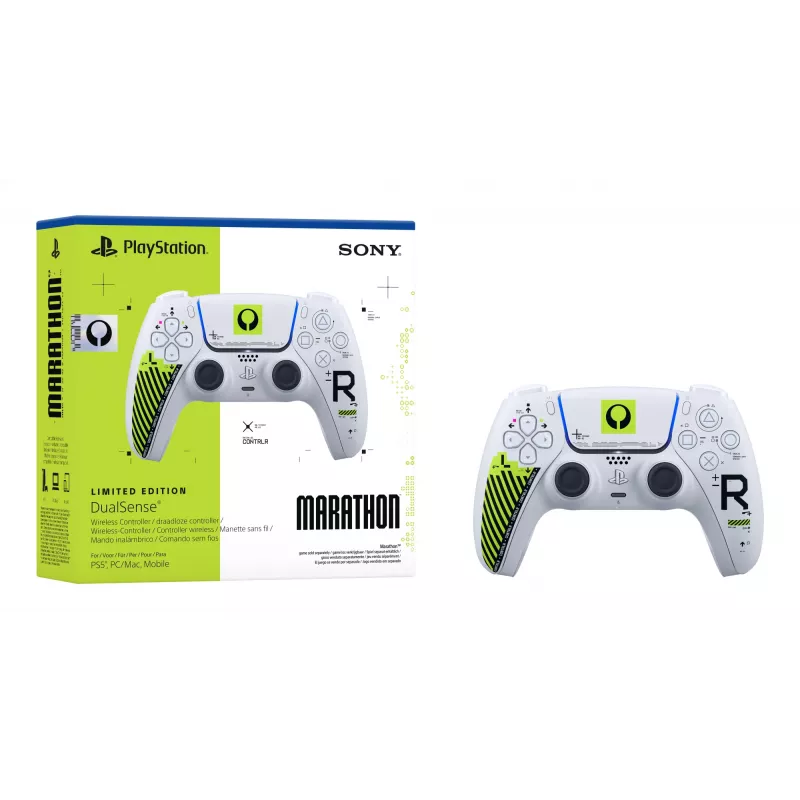 Gamepad Sony DualSense for PlayStation 5 — Bluetooth/USB, White & Green, Analogue/Digital, USB‑C