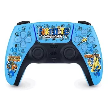 Gamepad Sony DualSense Wireless PlayStation 5 Controller — model 9593973, blue, Fortnite theme, Bluetooth/USB, battery-powered