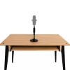 Desktop microphone stand Shure SH-DESKTOP1, round metal base, 3/8 inch thread, height 26.7–40.6 cm, black