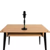 Desktop microphone stand Shure SH-DESKTOP1, round metal base, 3/8 inch thread, height 26.7–40.6 cm, black
