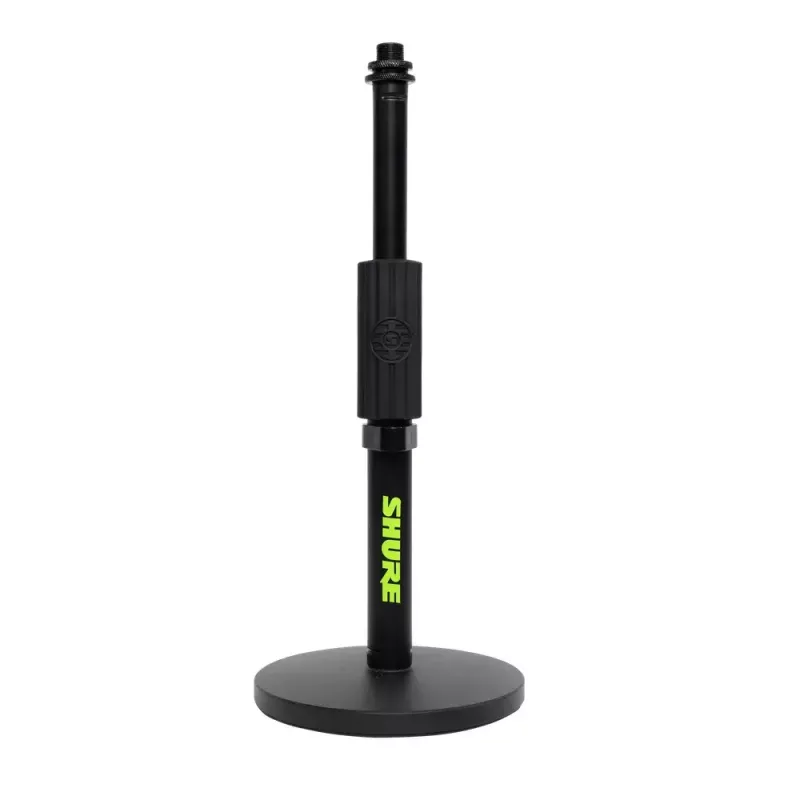 Desktop microphone stand Shure SH-DESKTOP1, round metal base, 3/8 inch thread, height 26.7–40.6 cm, black