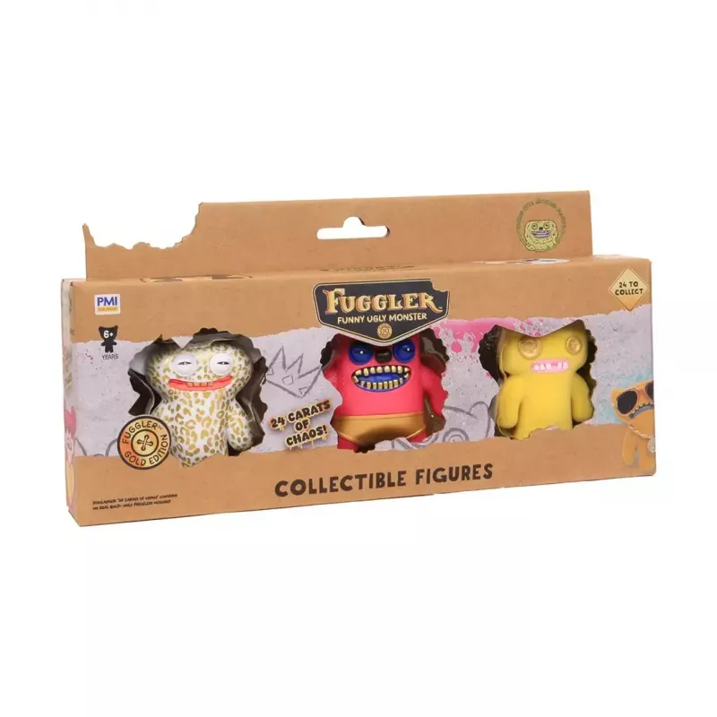 Action figures set p.m.i kids world FUGGLER S3 Gold Edition – 3-pack assorted figures