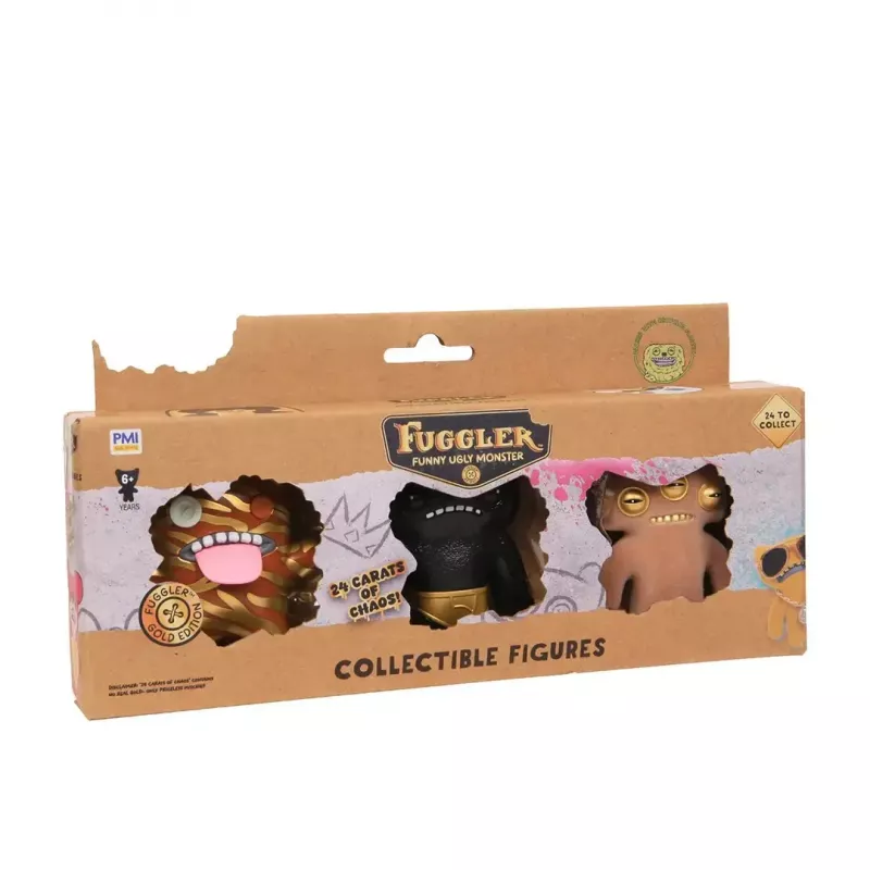 Action figures set p.m.i kids world FUGGLER S3 Gold Edition – 3-pack assorted figures