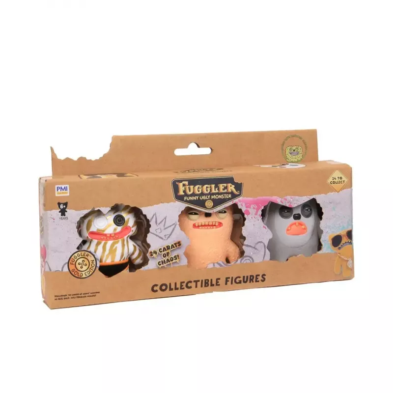 Action figures set p.m.i kids world FUGGLER S3 Gold Edition – 3-pack assorted figures