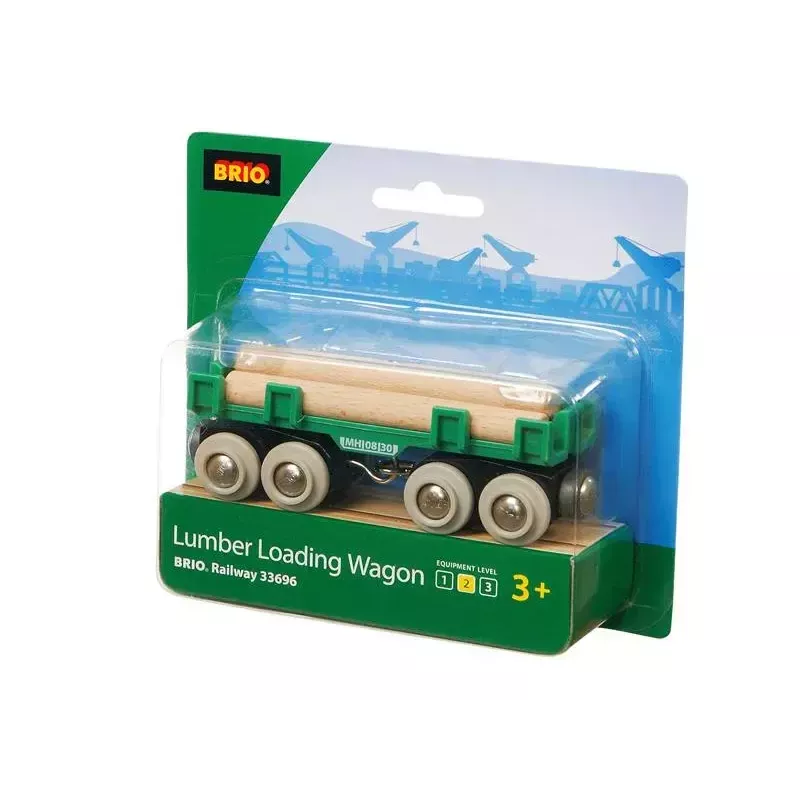 Ravensburger BRIO Lumber Loading Wagon model railway accessory, 4 pieces, multicolour