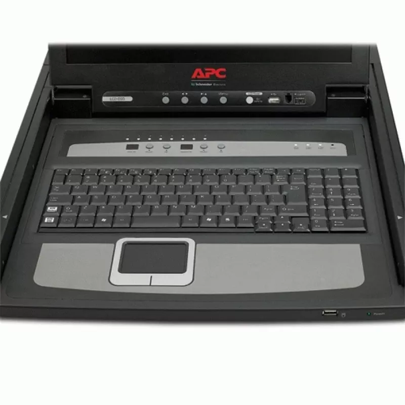 APC 17 inch Rack LCD Console with Integrated 8 Port Analog KVM Switch