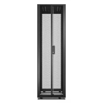 APC Easy Rack, 42U, Black, With Roof, Castors, Feet, 4 Brackets, and Side Panels, No Bottom, 1991H x 600W x 800D mm