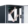 APC Easy Rack, 42U, Black, With Roof, Castors, Feet, 4 Brackets, and Side Panels, No Bottom, 1991H x 600W x 800D mm