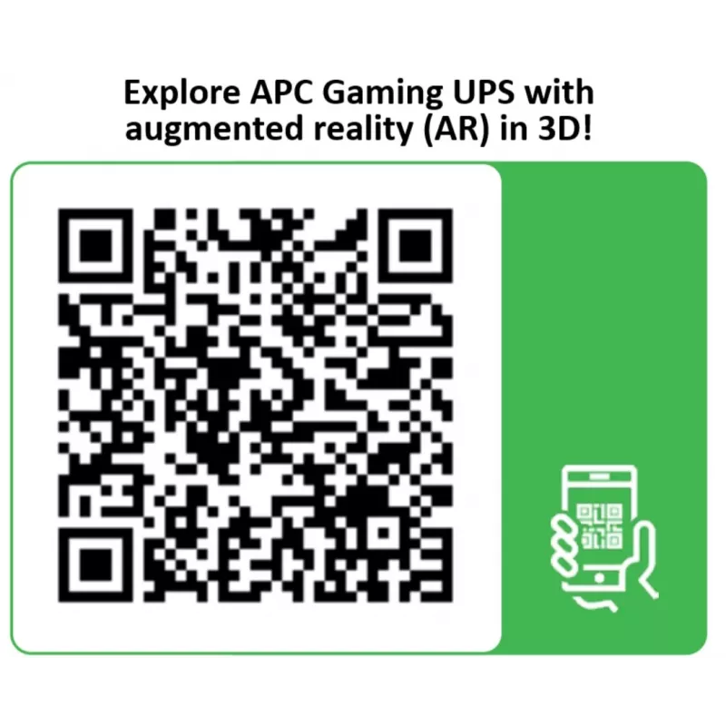 APC Back-UPS Pro for Gaming, 2200VA/1320W, Tower, 230V, 2x UK and 2x IEC C13 outlets, RGB Lights, Pure Sine Wave, Midnight (Black)