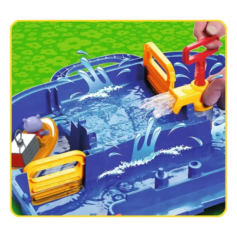 Waterway canal playset BIG Aquaplay MegaLockBox for ages 3–7, multicolour blue components