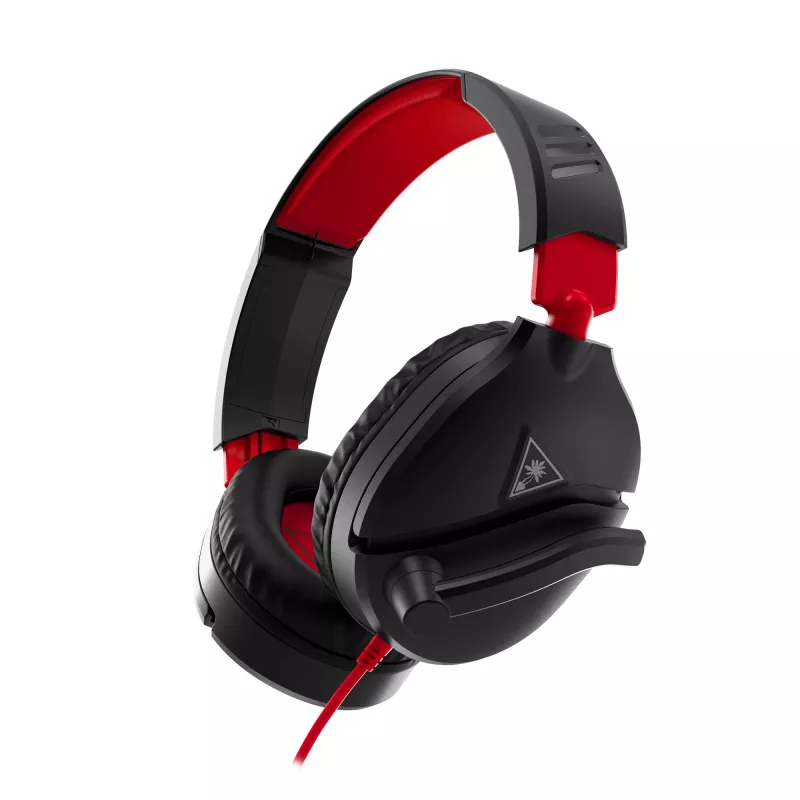 Over-ear stereo gaming headset Turtle Recon 70 — black, wired stereo, single‑earcup controls