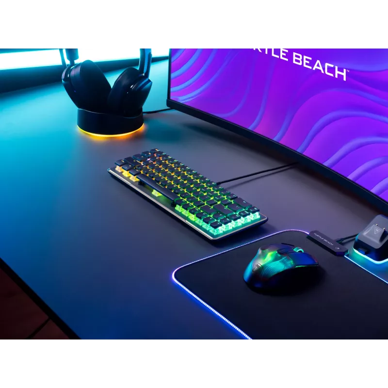 Turtle Beach Vulcan II Mini keyboard Gaming USB QWERTY German Black