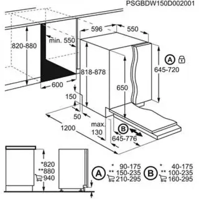 Built-in Dishwasher Electrolux SatelliteClean EEM48300L, 14 place settings, 46 dB