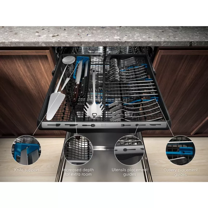 Built-in dishwasher Electrolux EEM69410W — 15 place settings, 42 dB, Full size 60 cm, AirDry