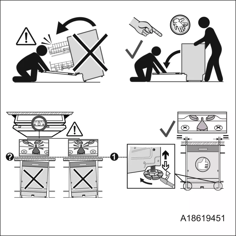 Built-in dishwasher Electrolux EEM69410W — 15 place settings, 42 dB, Full size 60 cm, AirDry