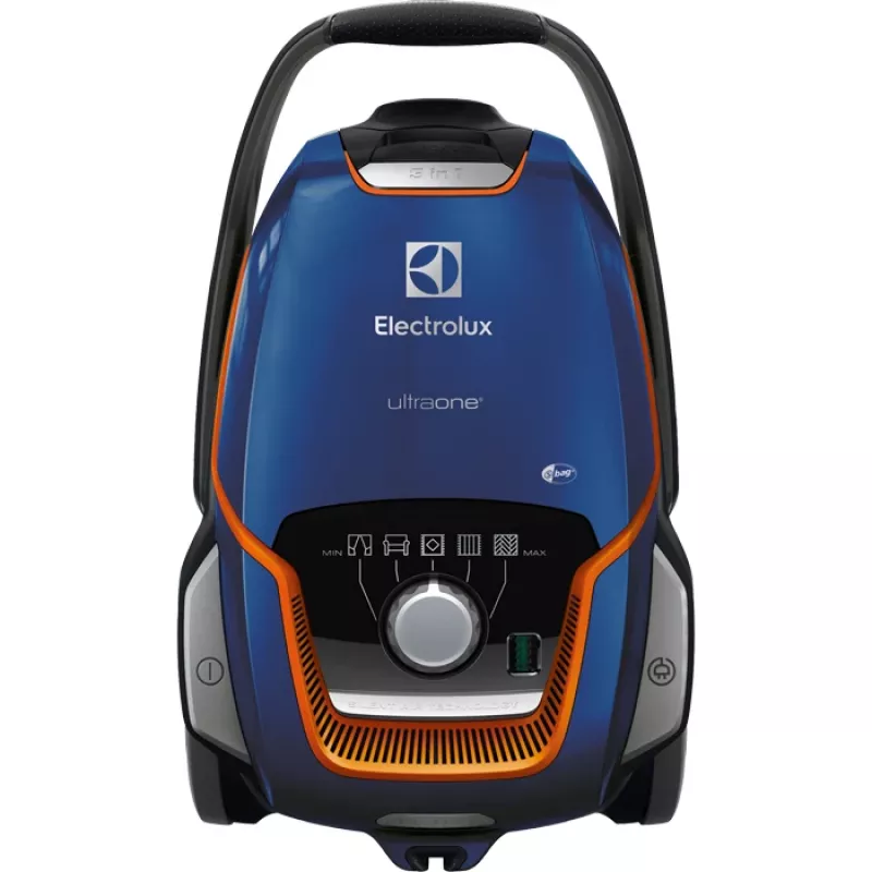 Drum vacuum Electrolux EUOC94DB, dry cleaning, 5 L dust bag, 850 W, 12 m radius, allergy filter, black
