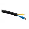 Cable sock Multibrackets M Universal Cable Sock Self Wrap Basic 19mm Black 50m, polyester, -50–150°C