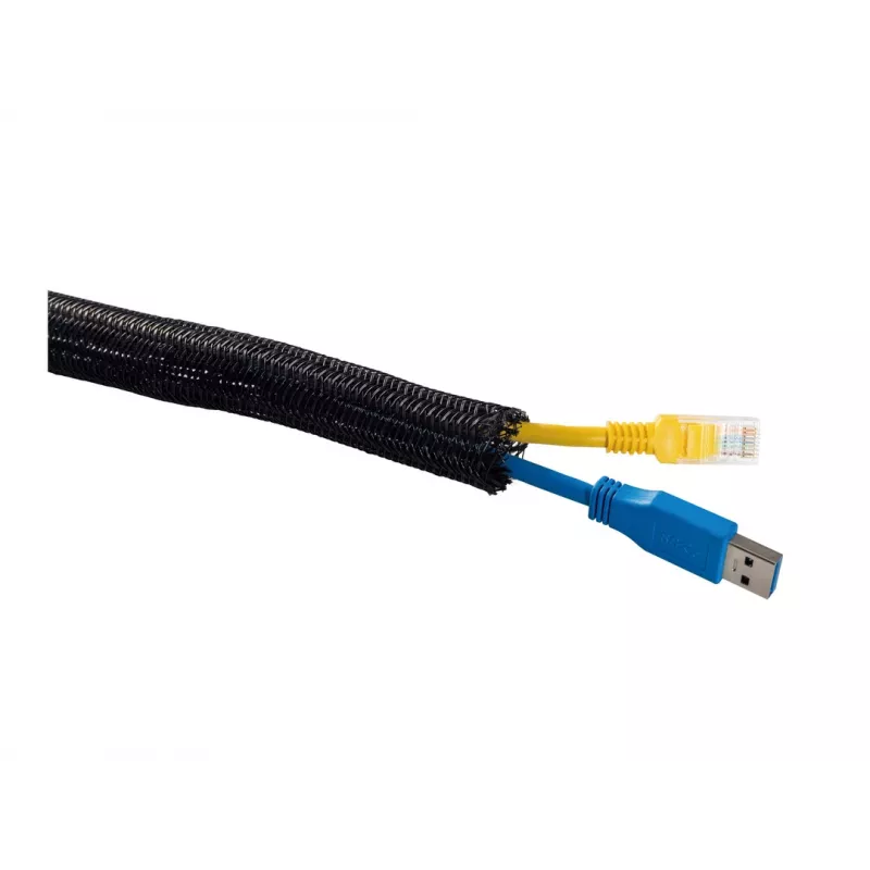 Cable sock Multibrackets M Universal Cable Sock Self Wrap Basic 19mm Black 50m, polyester, -50–150°C