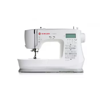 SINGER automatic sewing machine C5955 — 417 stitch patterns, 1-step buttonhole, 110 W, electric, white