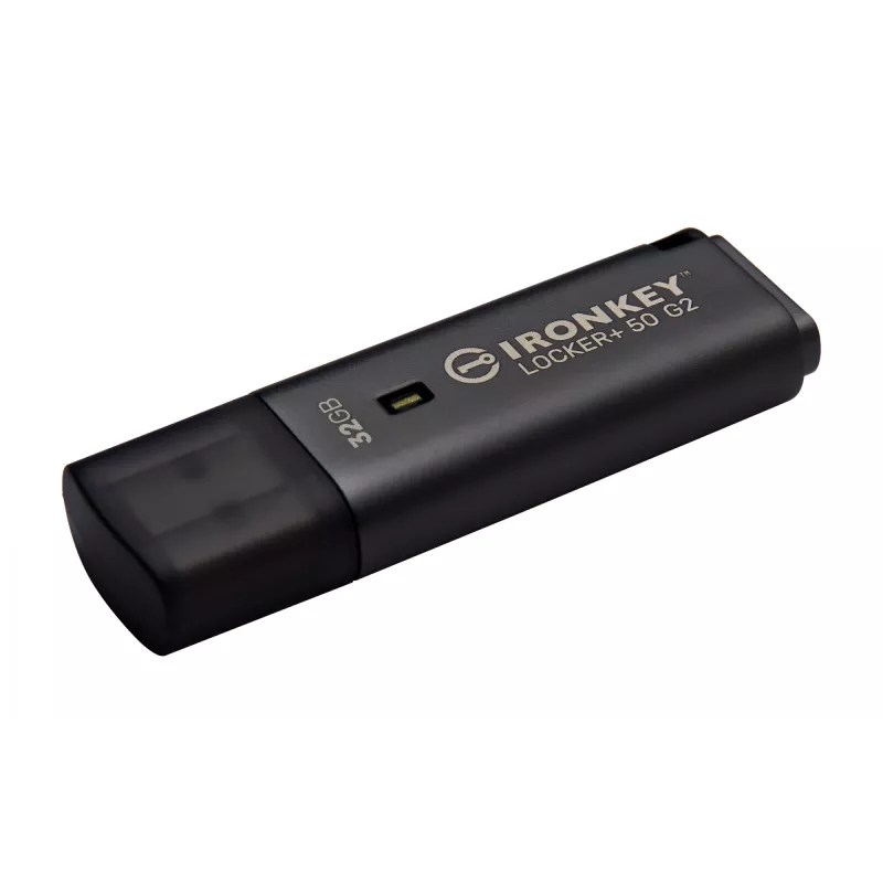 USB flash drive KINGSTON IronKey Locker Plus 50 G2 32 GB, USB 3.2 Gen 1 Type-A, AES-256, FIPS 197