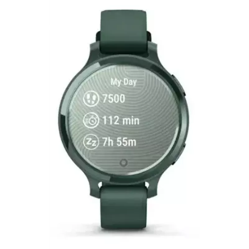 Smartwatch GARMIN Lily 2 Active Green — 38 mm aluminium case, silicone band, GPS, SpO2, 5 ATM, battery 9 days