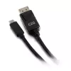 C2G USB-C to DisplayPort Adapter Cable 4K 30Hz 1.8m Black