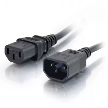 C2G 5m 18 AWG Computer Power Extension Cord IEC320C13 to IEC320C14