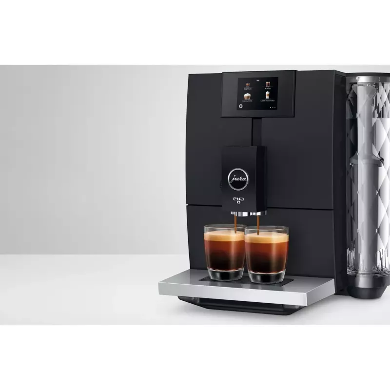Espresso machine jura ENA 8 (EC) — 1.1 L water tank, 125 g beans, 15 bar, built-in grinder, 10 cups