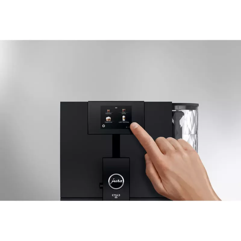 Espresso machine jura ENA 8 (EC) — 1.1 L water tank, 125 g beans, 15 bar, built-in grinder, 10 cups