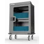 Manhattan iPad to 13 inch, MacBook Air to 15 inch & Chromebook 15.6 inch 32-bay Charging Trolley/Cart via USB-C, Also other tablets/smartphones (with device to USB-C cable), Bays 404x27.6x283mm,Device charging cables not included (suggest USB-C cable 354868),Cabinet