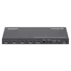 Manhattan 4K 4-Port HDMI Multiviewer Switch, Switch with Four Inputs on One Display, 4k@30Hz, Multiple Viewing Options Including Picture-in-Picture and Dual/Quad Screen, Push Button or Remote Control, 3.5mm and Toslink Audio, Black, 3 Year Warranty